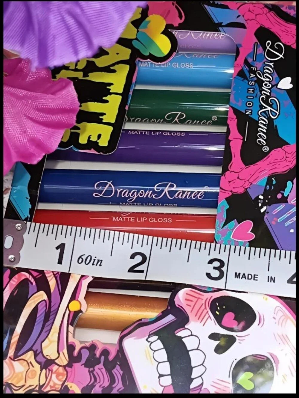 🆕️BOLD GOTHIC DARK MATTE LIPGLOSS BOXED SET OF 12 GOTH/PUNK/EMO